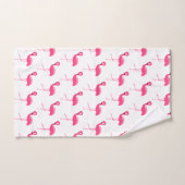 WIITPINKFLAMINGO BRIGHT BATHROOM TOWEL SET BAD HANDDOEK (Handdoek)