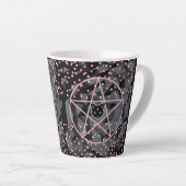 WiizyWitch Magic Witch Cosmic Cat Pentacle Magick Latte Mok (Rechterhoek)