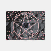 WiizyWitch Magische Heks Kosmische Kat Pentakel Ma Fleece Deken (Voorkant (Horizontaal))