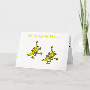 WIJ (BANANEN) GAAN BANANEN OVER UW ** NIEUW HUIS * KAART