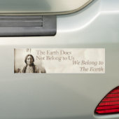 Wij behoren tot de aarde bumpersticker (Op auto)