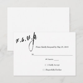Wij Besloten Trouwkaart RSVP Kaart