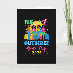 Wij Buiten Meisjes Trip 2025 Afro Meisjes Zwarte V Kaart