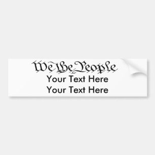 Wij, de aanpasbare pompsticker voor de mensen bumpersticker