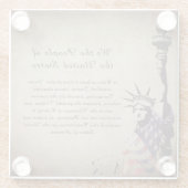  Wij, de Amerikaans-Amerikaanse geschiedenis Glazen Onderzetter (Achterkant)