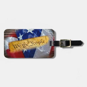 Wij de Amerikaanse vlag van de mensen Bagagelabel