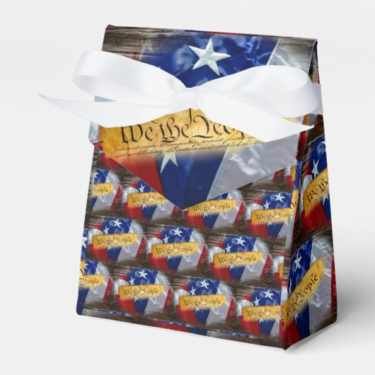 Wij de Amerikaanse vlag van de mensen Bedankdoosjes (Voorkant Zijde)