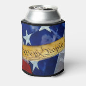 Wij de Amerikaanse vlag van de mensen Blikjeskoeler (Blikje Achterkant)