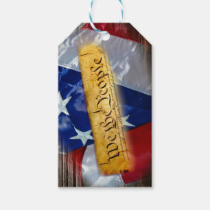 Wij de Amerikaanse vlag van de mensen Cadeaulabel