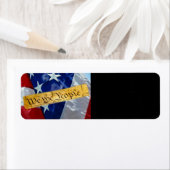 Wij de Amerikaanse vlag van de mensen Etiket (Insitu)