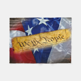 Wij de Amerikaanse vlag van de mensen Fleece Deken