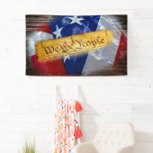 Wij de Amerikaanse vlag van de mensen Spandoek (Insitu)