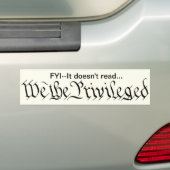 Wij de bevoorrechte sticker (Op auto)
