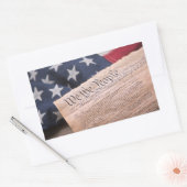 Wij de Grondwet van het volk Rechthoekige Sticker (Envelop)