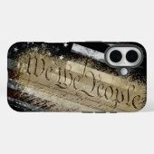 Wij, de industriële Amerikaanse vlag van de mensen Case-Mate iPhone Case (Achterkant (horizontaal))