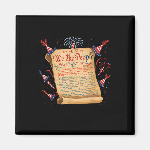 Wij, de mensen, 4 juli Patriottische USA Constitut Magneet