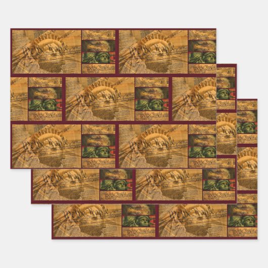 Wij, de mensen-Amerikaanse grondwet Inpakpapier Vel (Set)