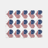 Wij, de mensen-Amerikaanse vlag Fleece Deken (Voorkant (Horizontaal))