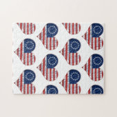 Wij, de mensen-Amerikaanse vlag Legpuzzel (Horizontaal)