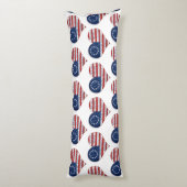 Wij, de mensen-Amerikaanse vlag Lichaamskussen (Achterkant (Verticaal))