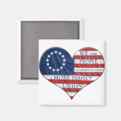 Wij, de mensen-Amerikaanse vlag Magneet (Voorkant / Achterkant)