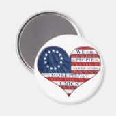 Wij, de mensen-Amerikaanse vlag Magneet (Voorkant / Achterkant)