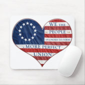 Wij, de mensen-Amerikaanse vlag Muismat (Met muis)