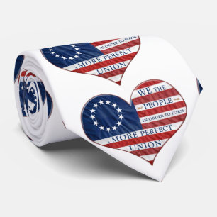 Wij, de mensen-Amerikaanse vlag Stropdas