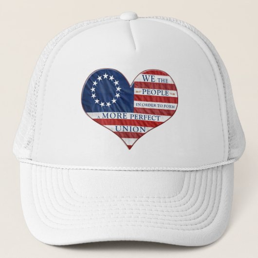 Wij, de mensen-Amerikaanse vlag Trucker Pet (Voorkant)