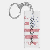 Wij, de mensen-Amerikaanse vredesvlag Sleutelhanger (Voorkant Links)