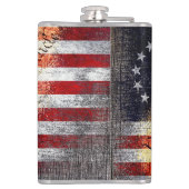 Wij, de mensen  Betsy Ross Amerikaanse vlag Heupfles (Achterkant)