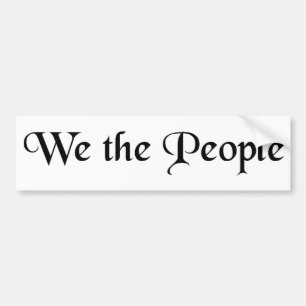 Wij, de mensen bumpersticker