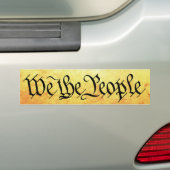 Wij, de mensen bumpersticker (Op auto)