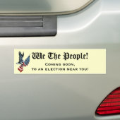 Wij, de mensen bumpersticker (Op auto)