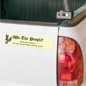Wij, de mensen bumpersticker (Op Truck)