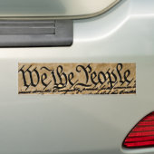 Wij, de mensen bumpersticker (Op auto)