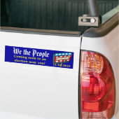 Wij, de mensen bumpersticker (Op Truck)