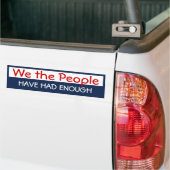 Wij, de mensen bumpersticker (Op Truck)