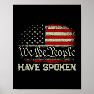 Wij, de mensen die hebben gesproken, hebben Trump Poster