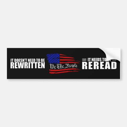 Wij, de mensen die het niet nodig heeft om herschr bumpersticker (Voorkant)