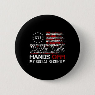Wij, de mensen, geven mijn Amerika van de sociale Ronde Button 5,7 Cm