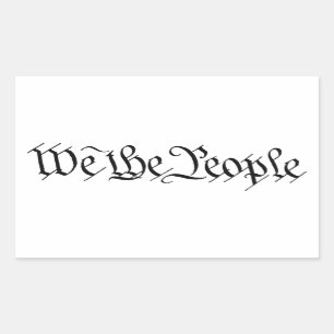 WIJ DE MENSEN - GRONDWET - Patriottische Stickers