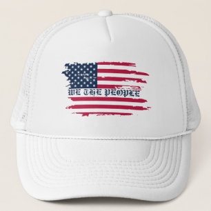 Wij de mensen honkbalhoed - Patriottische Trucker Pet