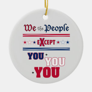 Wij, de mensen keramisch ornament