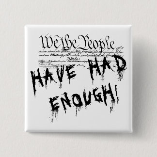 Wij de mensen!!! Politieke protestButton Vierkante Button 5,1 Cm