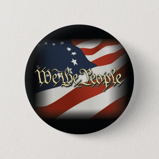 Wij, de mensen ronde button 5,7 cm (Voorkant)