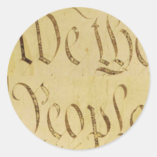 Wij, de mensen ronde sticker