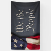 Wij, de mensen spandoek (Verticaal)