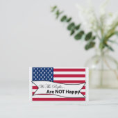 Wij, de mensen, vlaggen visitekaartje (Staand voorkant)