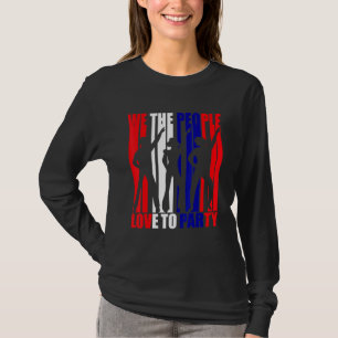 Wij, de mensen willen graag de Amerikaanse vlag 4d T-shirt